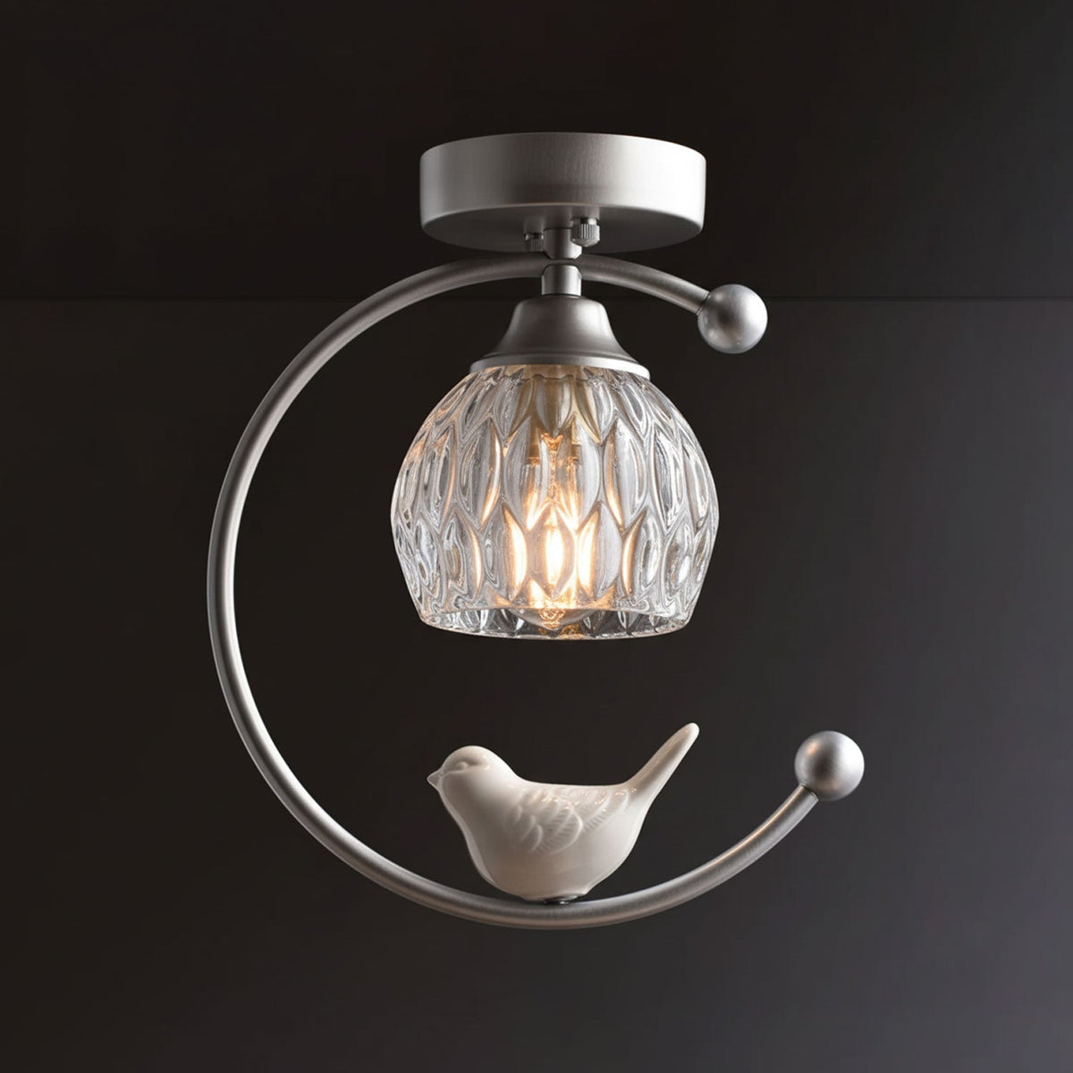 Otis Linearo Artistic Ceramic Bird Ceiling Light