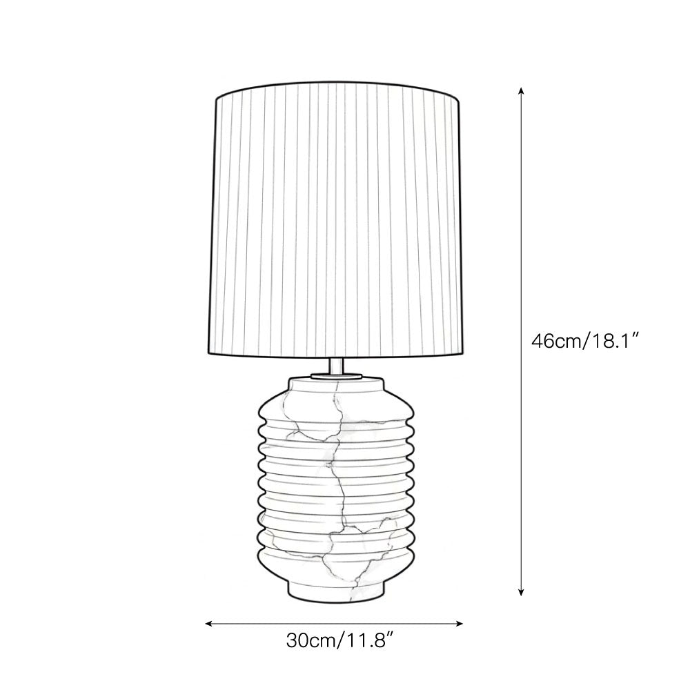Alboiella Contemporary Alabaster Table Lamp