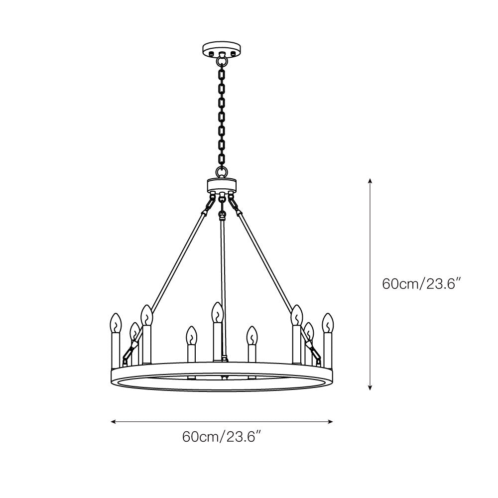 Mjolkuvyo Modern Minimalist Metal Chandelier