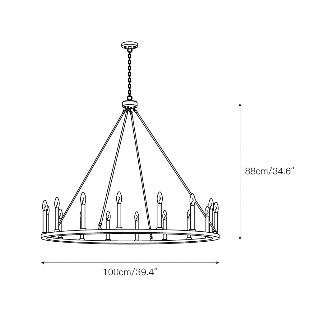 Mjolkuvyo Modern Minimalist Metal Chandelier