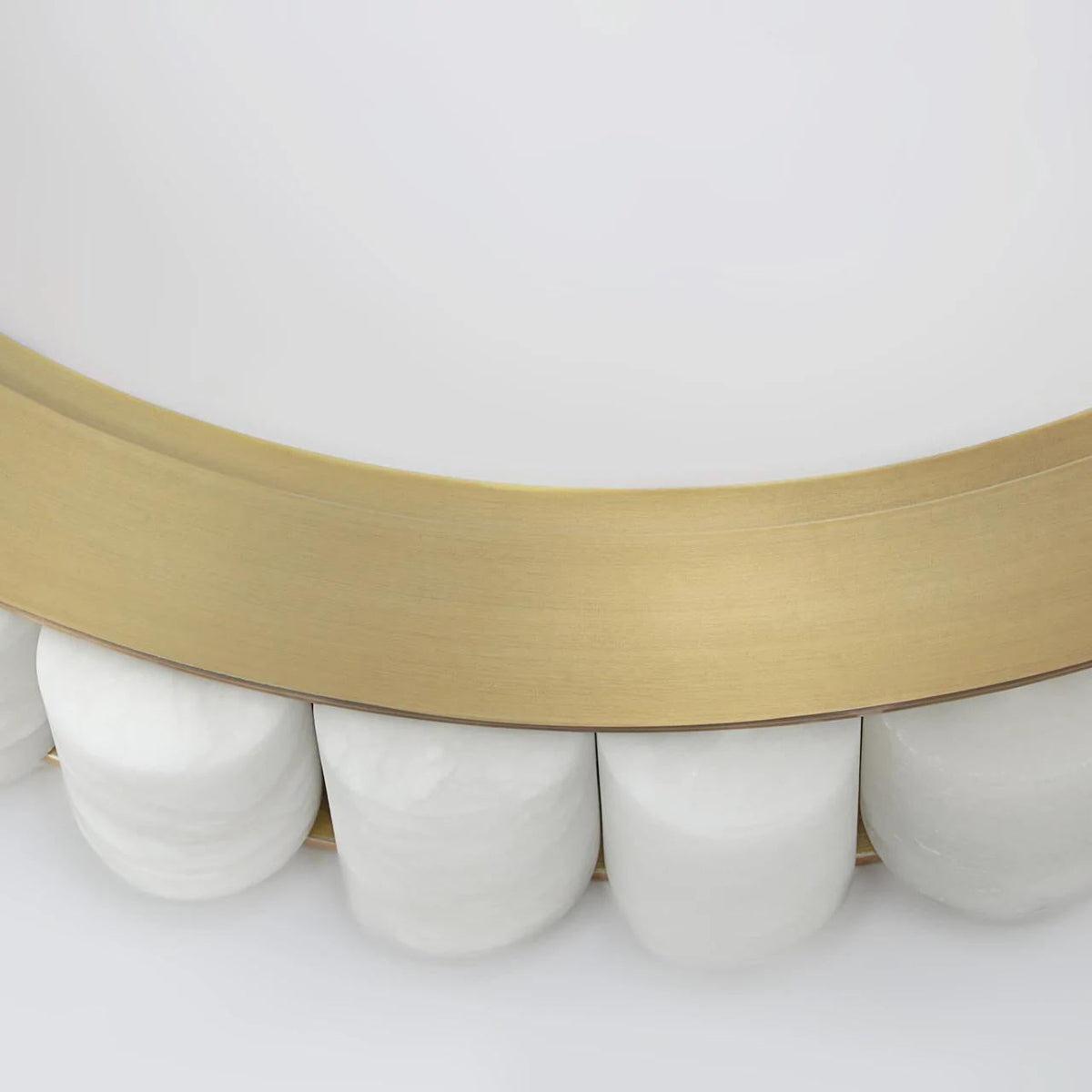 Lyra Postmodern Luxury Stainless Alabaster Chandelier