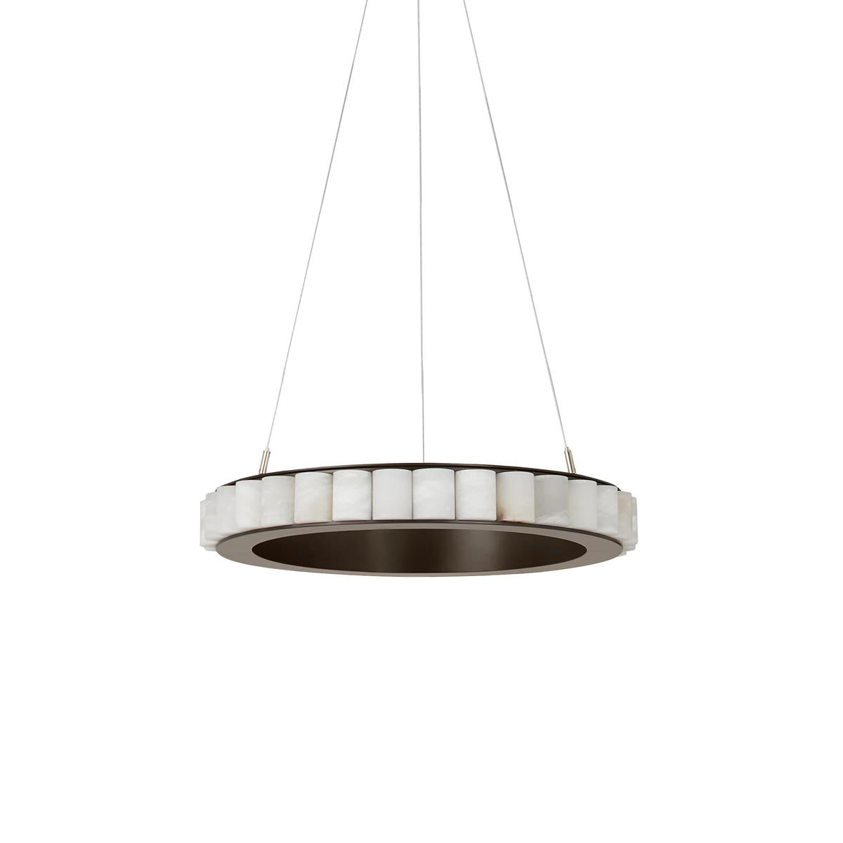 Lyra Postmodern Luxury Stainless Alabaster Chandelier
