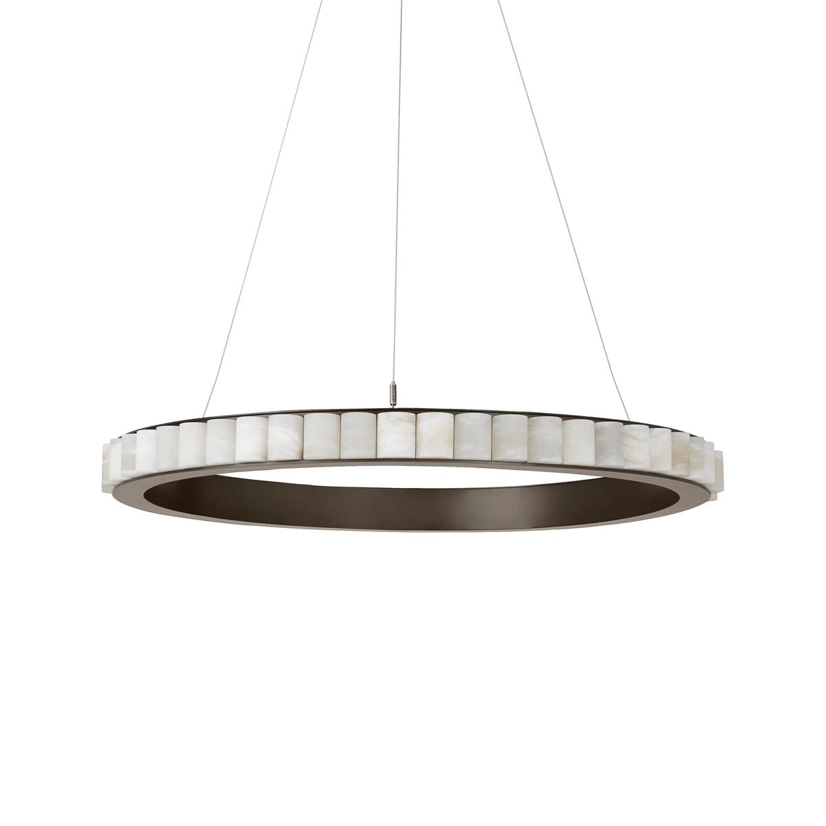 Lyra Postmodern Luxury Stainless Alabaster Chandelier