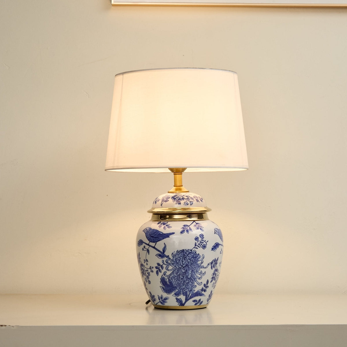 Azure Ceramic Table Lamp