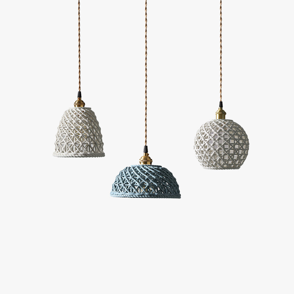 Desirata Modern LED Pendant Light Metal Blue White Bedroom/Kitchen