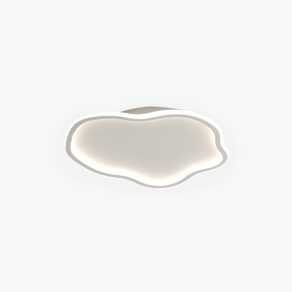 Fivedis Modern Metal/ Flush Mount Ceiling Lights, White/Black