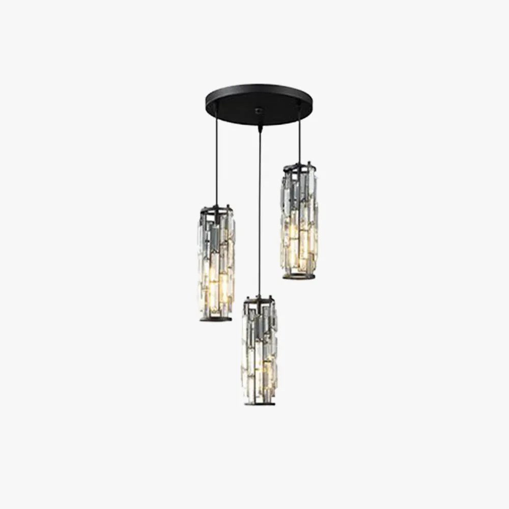 Dibevur Cluster Pendant Light, Black & Gold