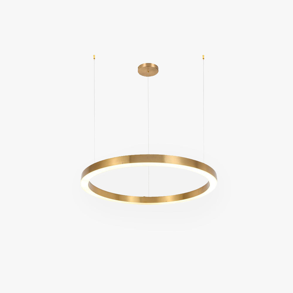 Segugis Modern Ring Metal Pendant Light, Gold