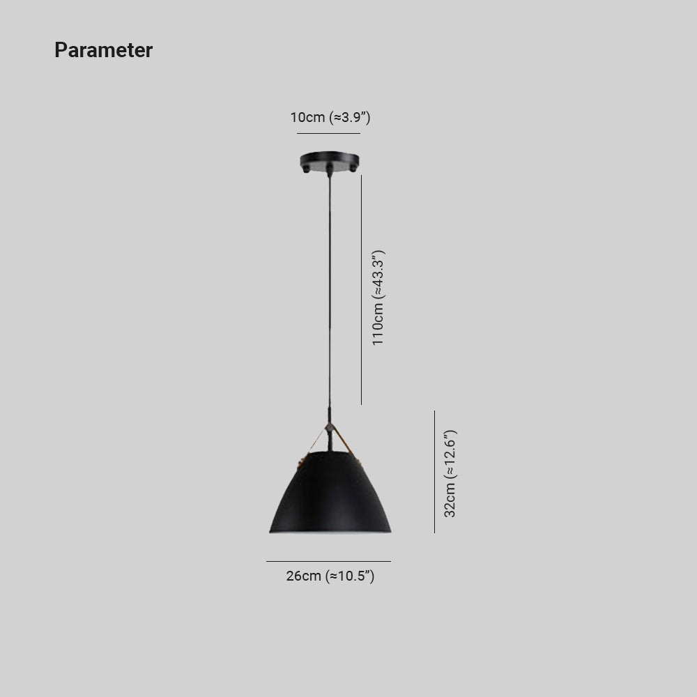 Gesituk Modern Frisbee Shaped Metal Pendant Light, Black/White