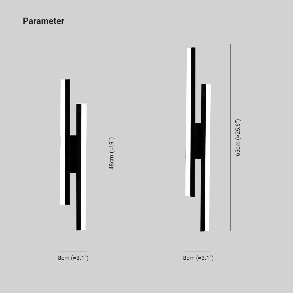 Marien Wall Lamp Minimalist Geometric Black/White-Neutral Decor