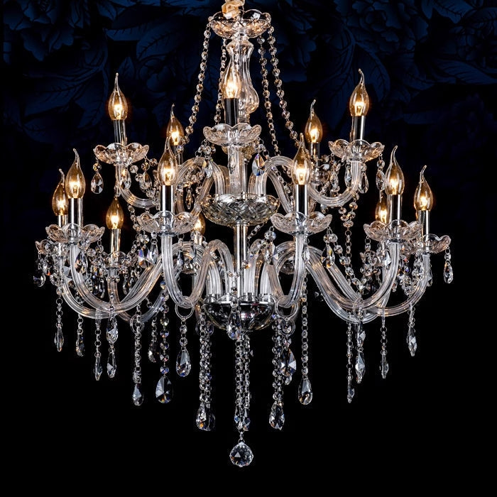 Depaner Luxury Candlestick Clear Crystal Chandelier