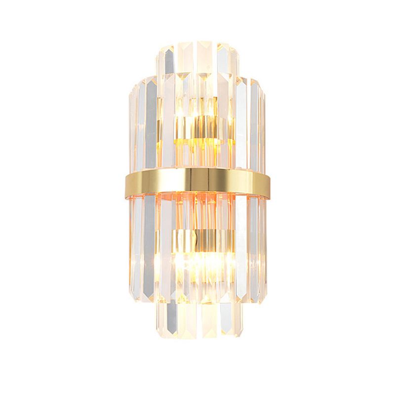 Muvorimo Luxury Gold Crystal Bedroom Bedside Wall Lamp
