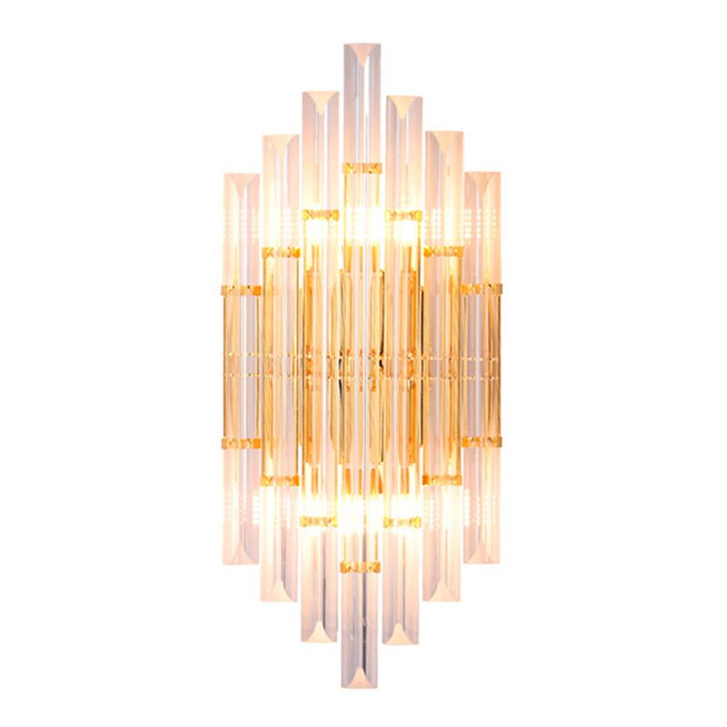 Muvorimo Luxury Gold Crystal Bedroom Bedside Wall Lamp