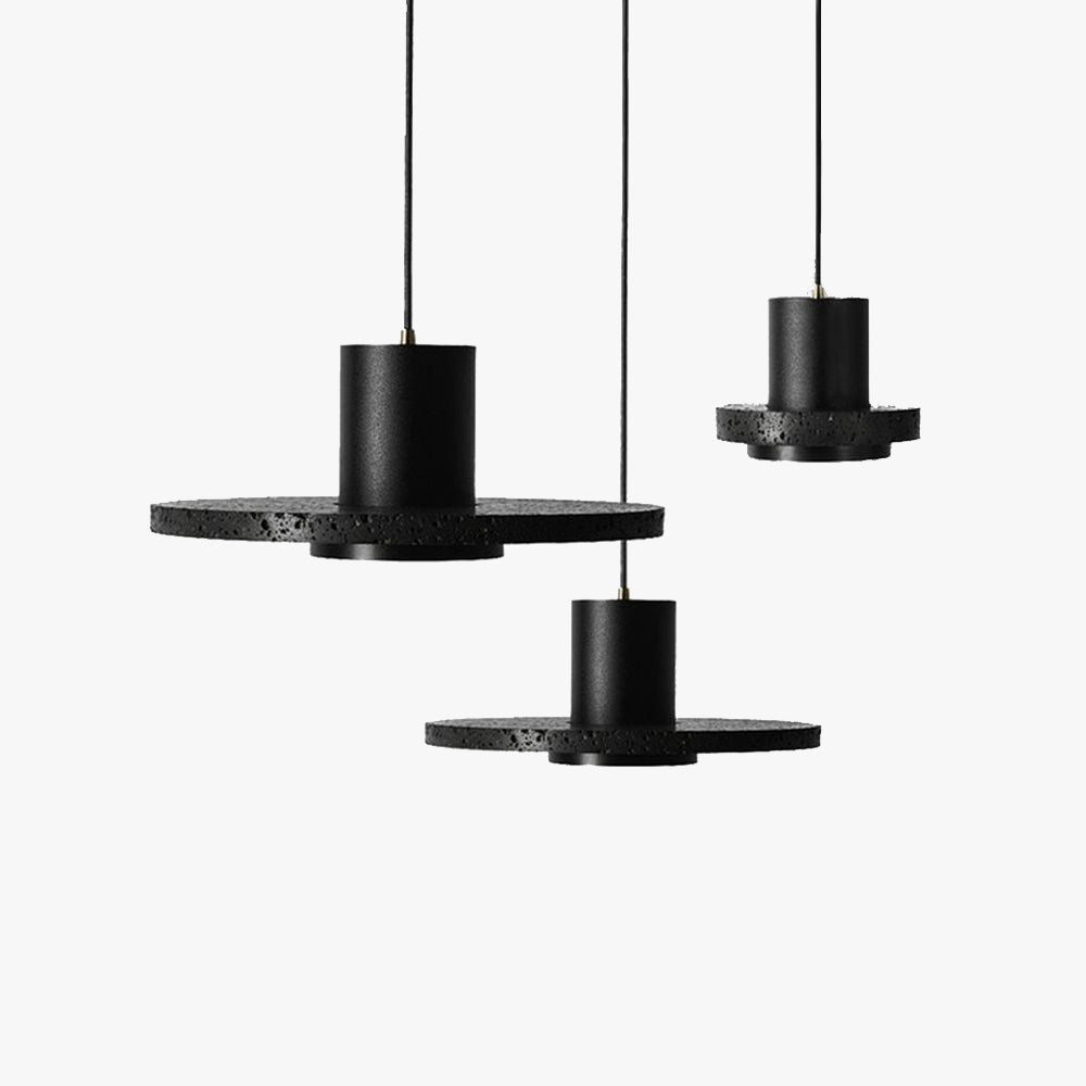 Nadamin Black Designer Post-Modern Pendant Light
