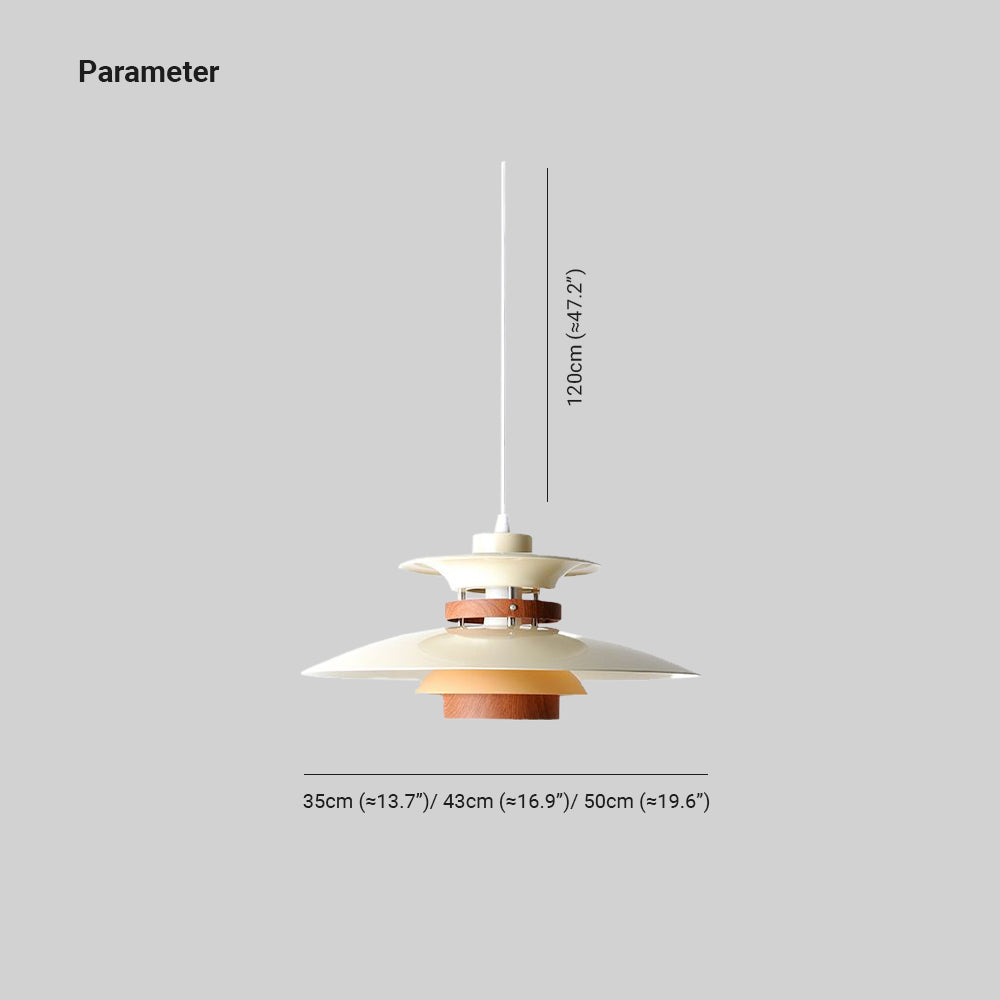 Wobulil Unique Designer Metal Pendant Light, White