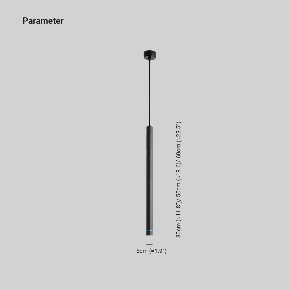 Kokebut Linear Minimalist Cylinder Pendant Light