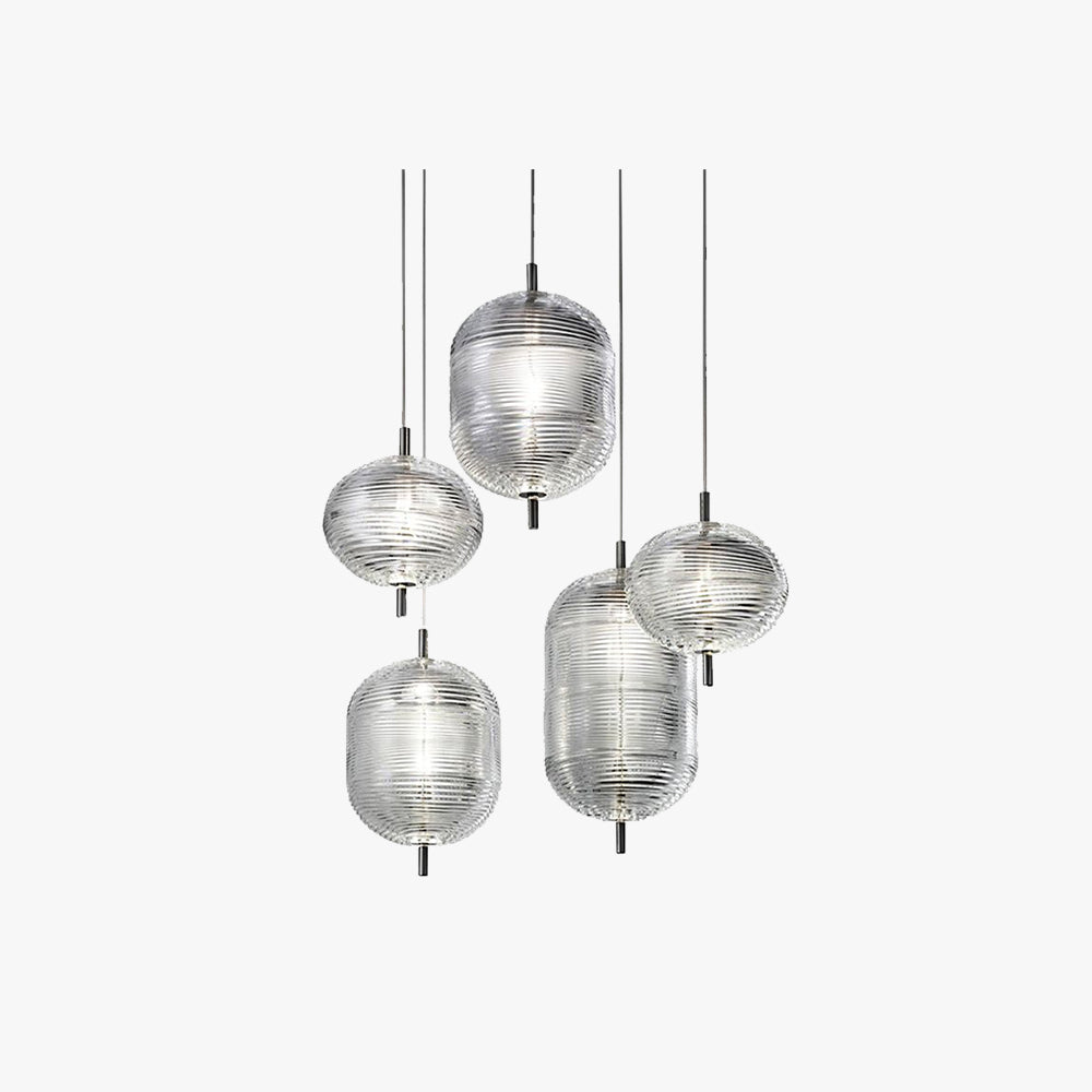 Mibiver Designer Art Modern Pendant Light, Black/Gold