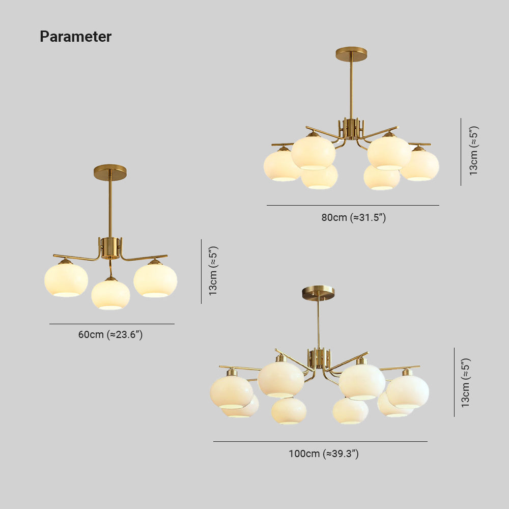 Netodan Pendant Light Semi-Circular Modern, Metal/Glass, Gold/Nickel, Dining Room