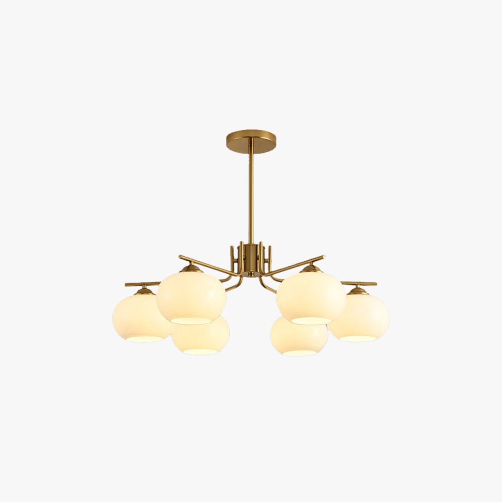 Netodan Pendant Light Semi-Circular Modern, Metal/Glass, Gold/Nickel, Dining Room