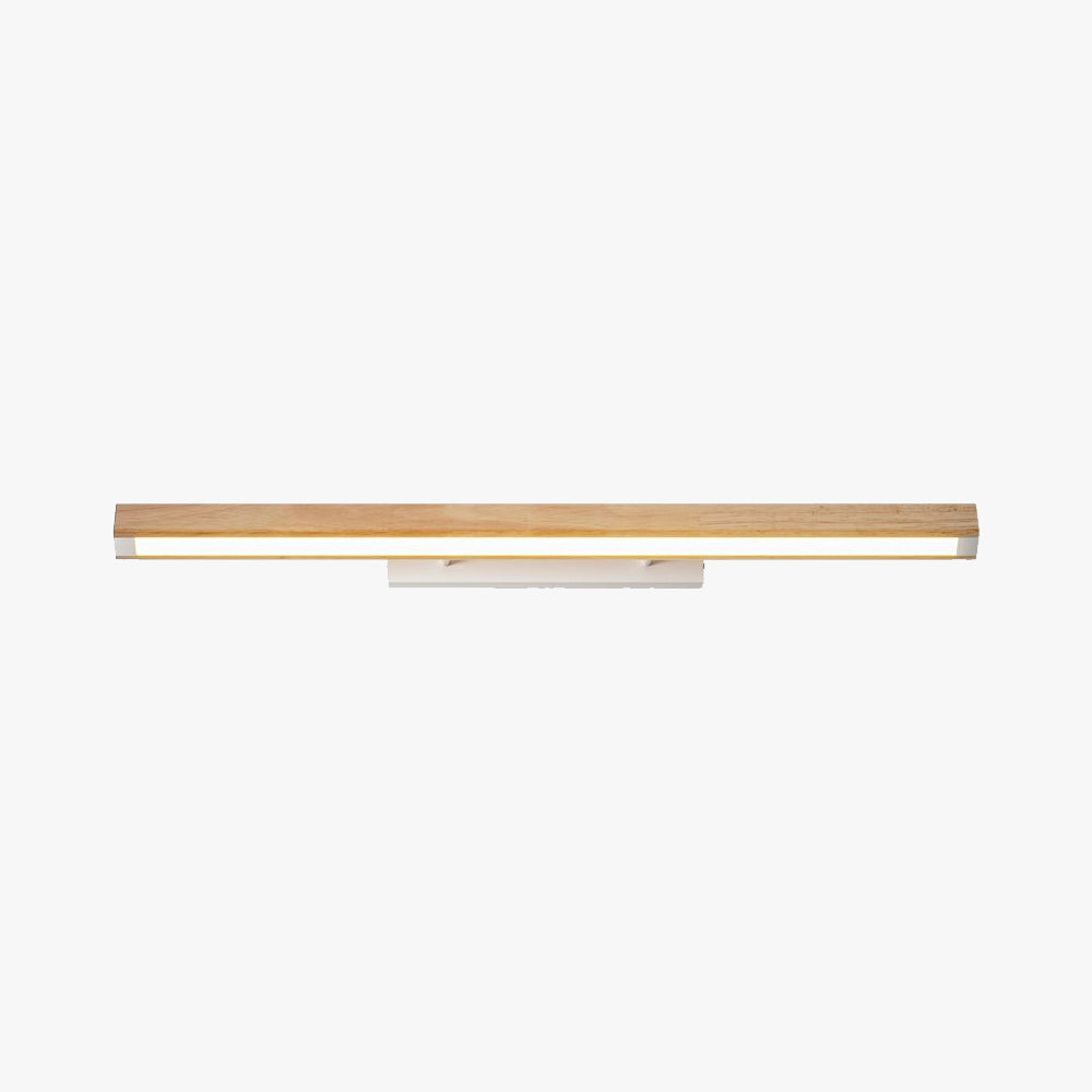 Rubilud Minimalist Linear Wood Vanity Wall Lamp, Bathroom