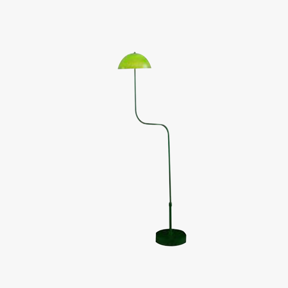 Tikolot Floor Lamp Mushroom Middle Ancient, Arc Metal, Green, Dining Room