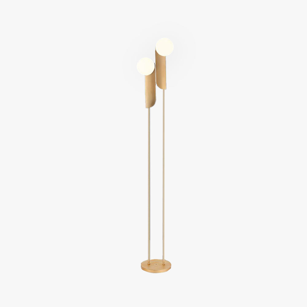 Jikubad Minimalist Gold Floor Lamp, Metal, Living room