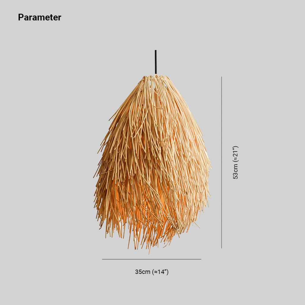 Mavodon Designer Handmade Weave Pendant Light, Rattan