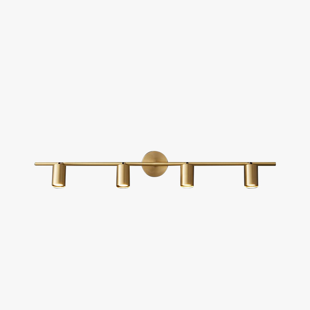 Kanotad Modern Cylinder Rotatable Spotlight Wall Lamp Brass