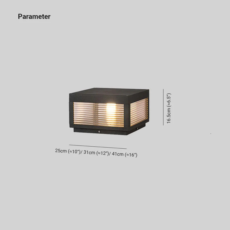 Lenorae Outdoor Light Post Vintage LED-Neutral Decor