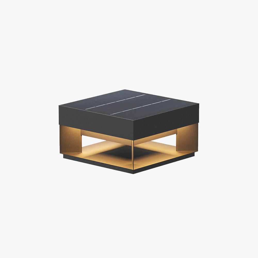 Kuberen Post Modern Solar Square Metal LED Outdoor Light