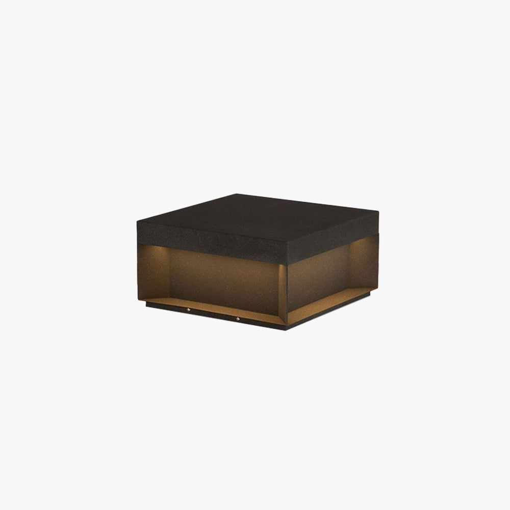 Lenovae Post Lamps Outdoor Modern Square Solar-Neutral Decor