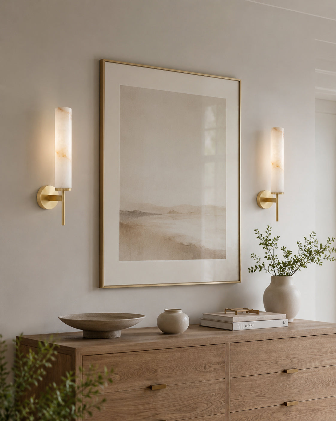 Baldassare Alabaster Wall Sconce