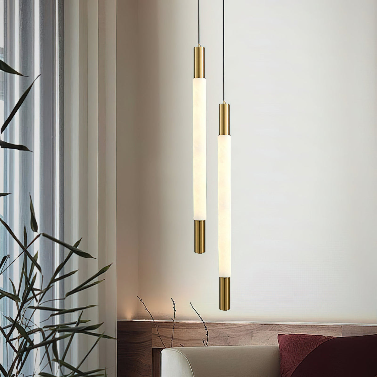 Baton Alabaster Pendant Lamp