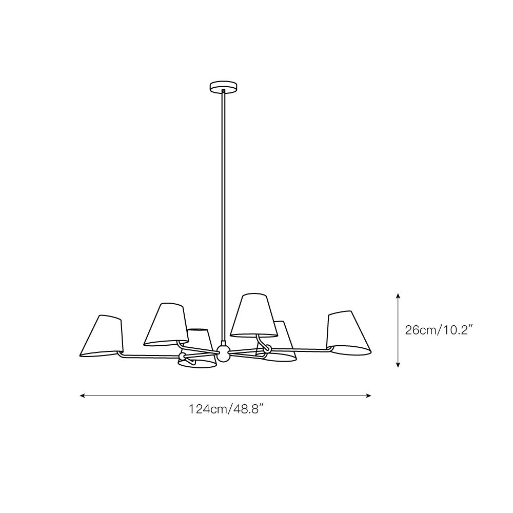 Avenaira Vintage Industrial Linear Chandelier