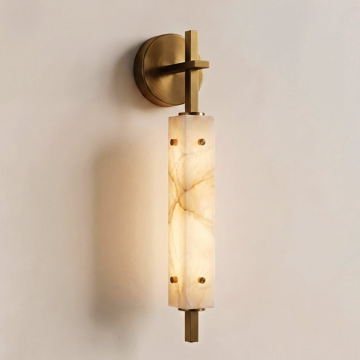 Beacon Alabaster Wall Sconce