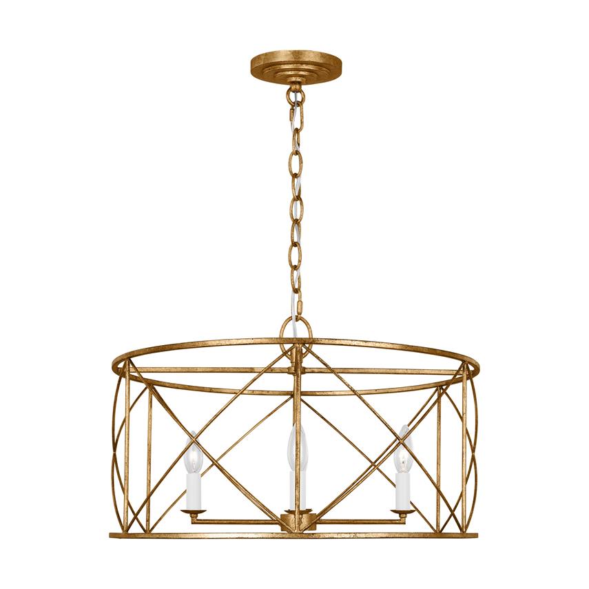 Waegnuvyu Modern Minimalist Vintage Industrial Metal Lantern Chandelier