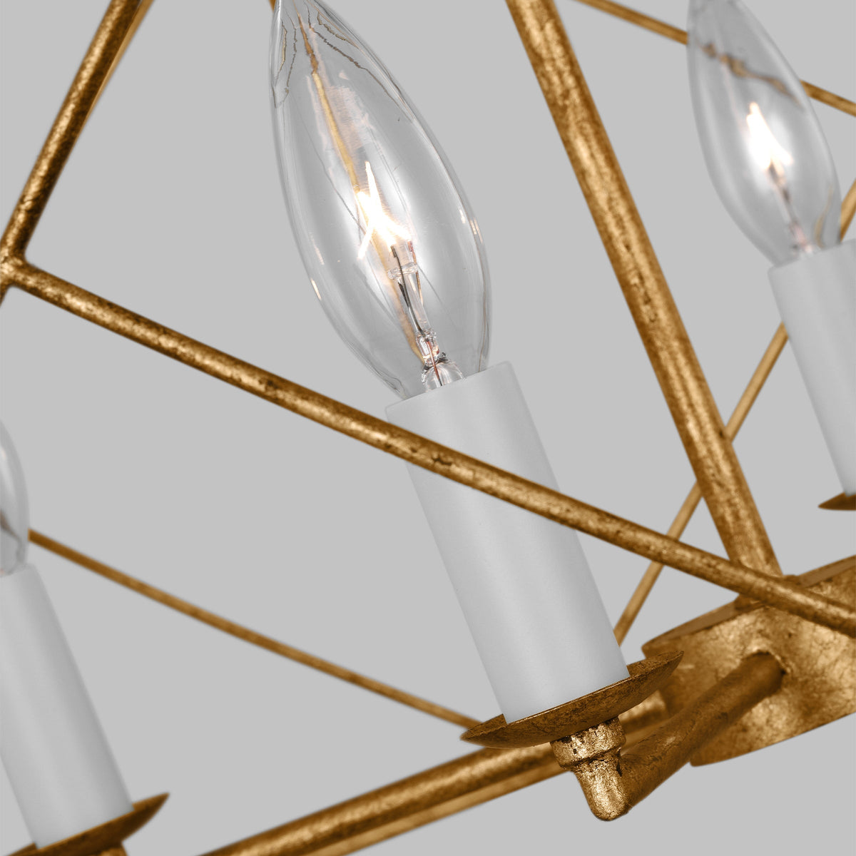 Waegnuvyu Modern Minimalist Vintage Industrial Metal Lantern Chandelier