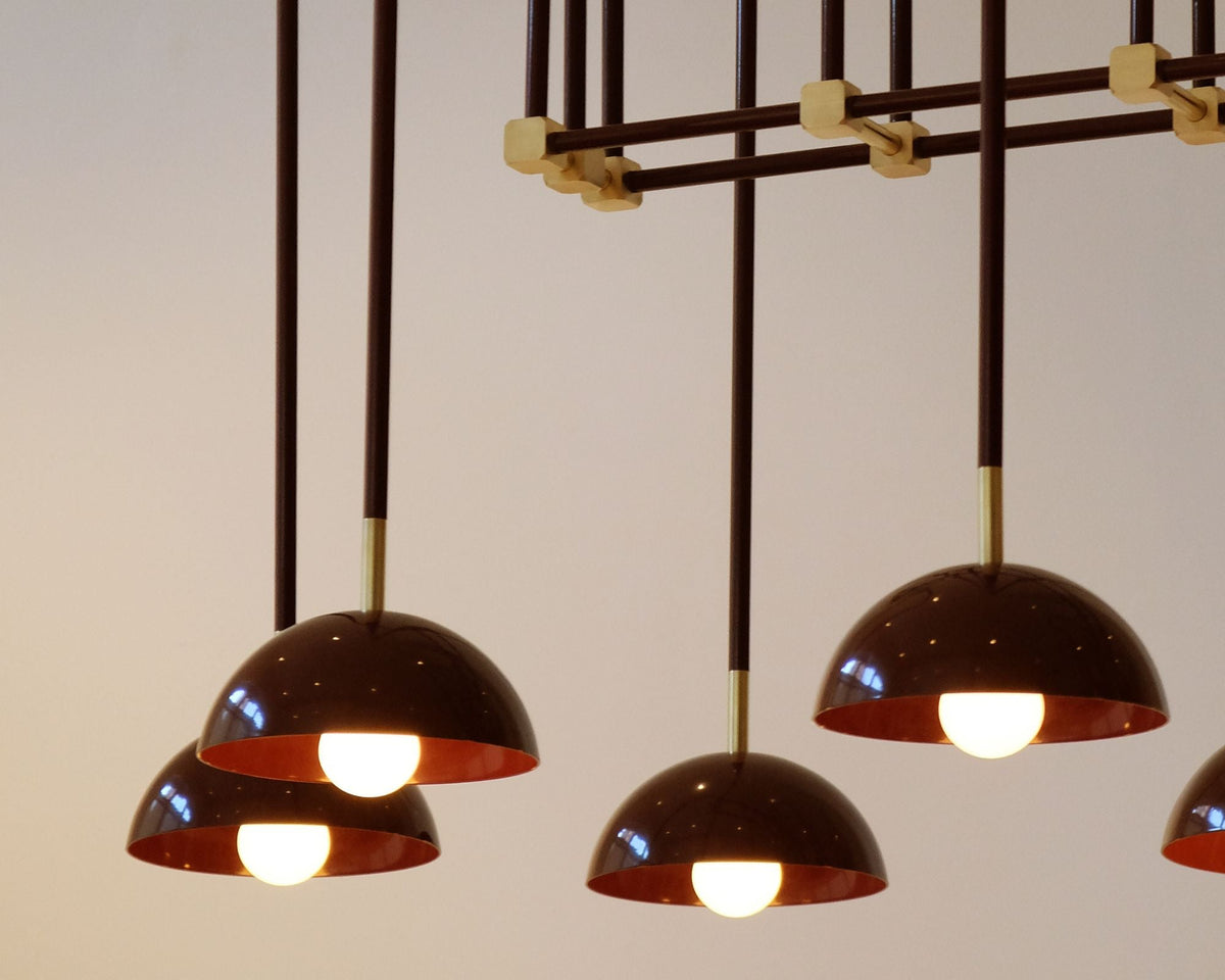 Blikuvyh Vintage Industrial Atelier Brass Metal Chandelier
