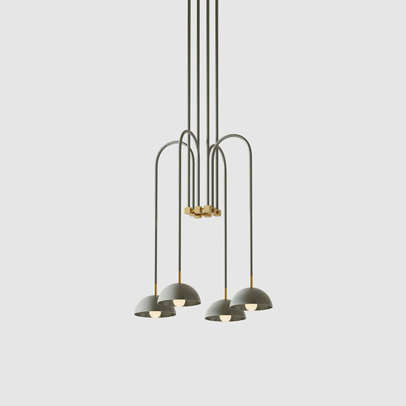 Blikuvyh Vintage Industrial Atelier Brass Metal Chandelier