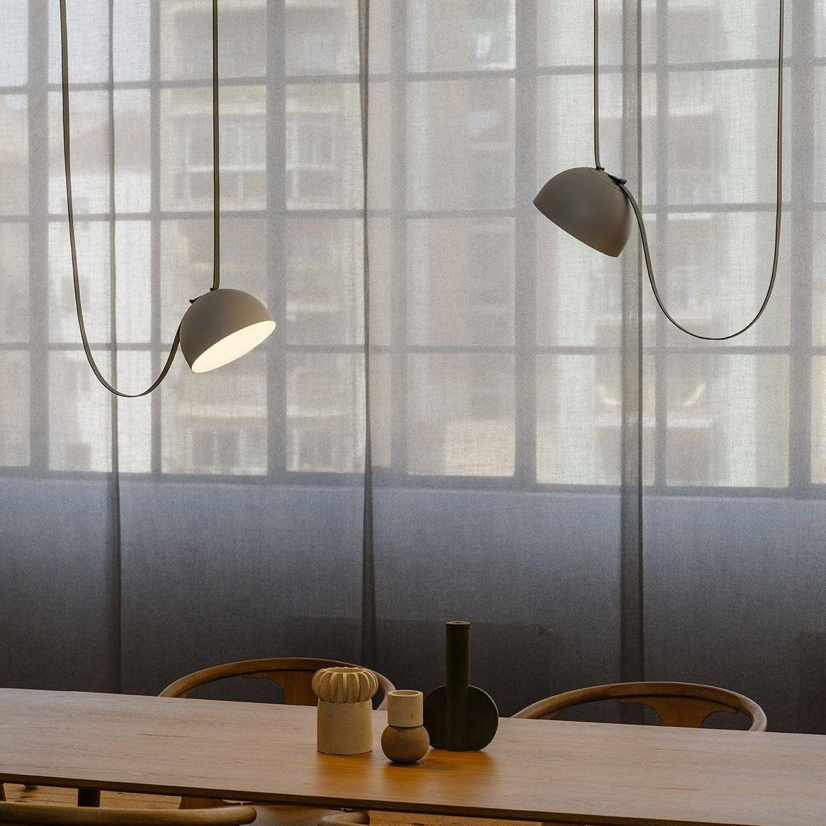 Elarok Modern Minimalist Combination Leather Pendant Light