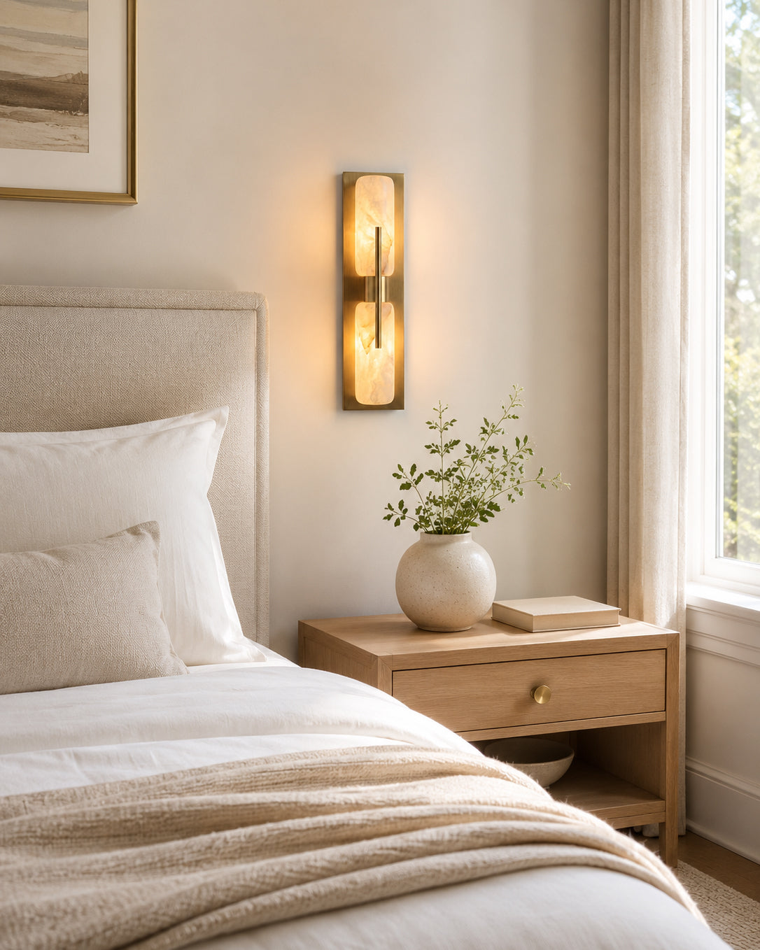 Bepuzz Alabaster Wall Sconce