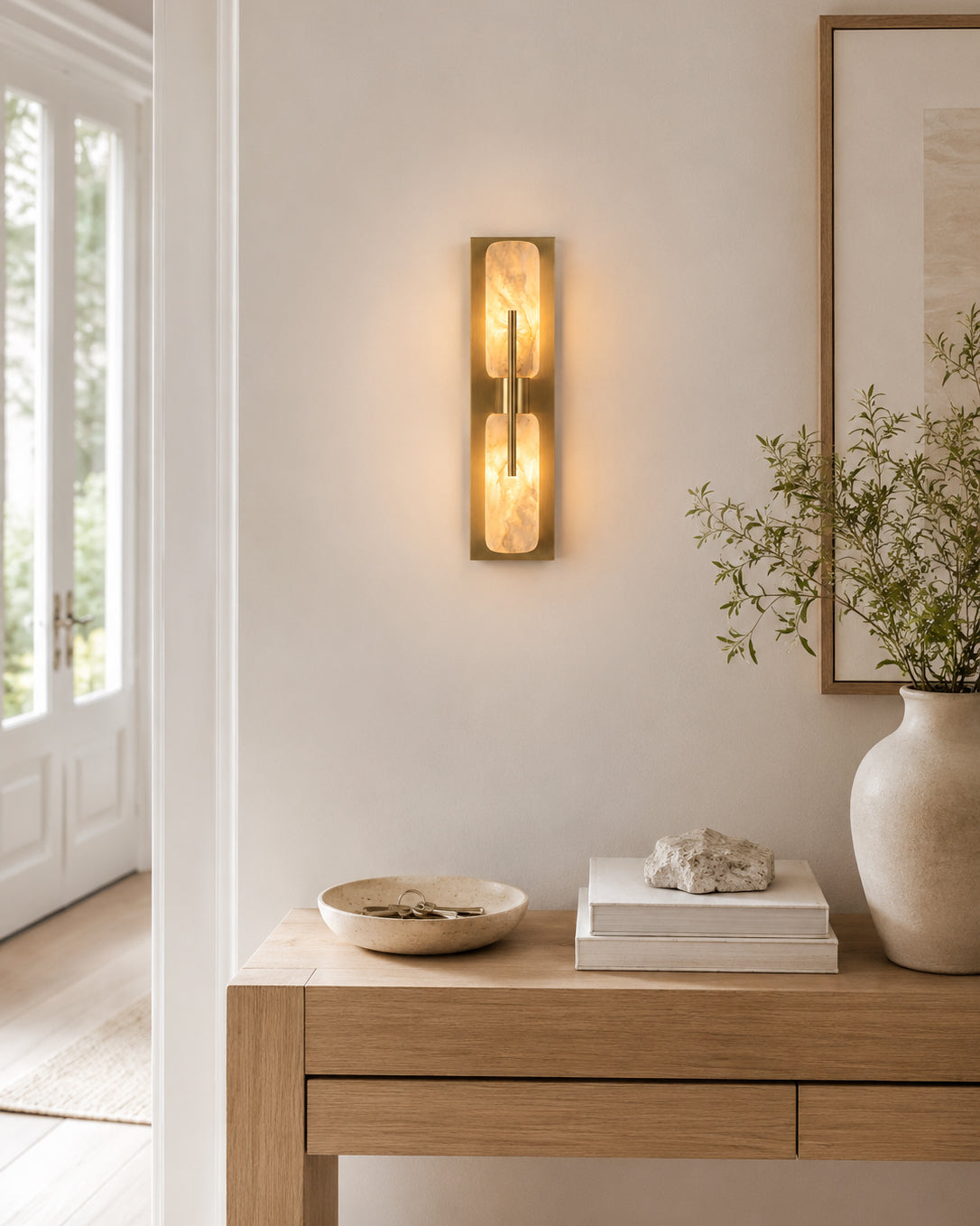 Bepuzz Alabaster Wall Sconce