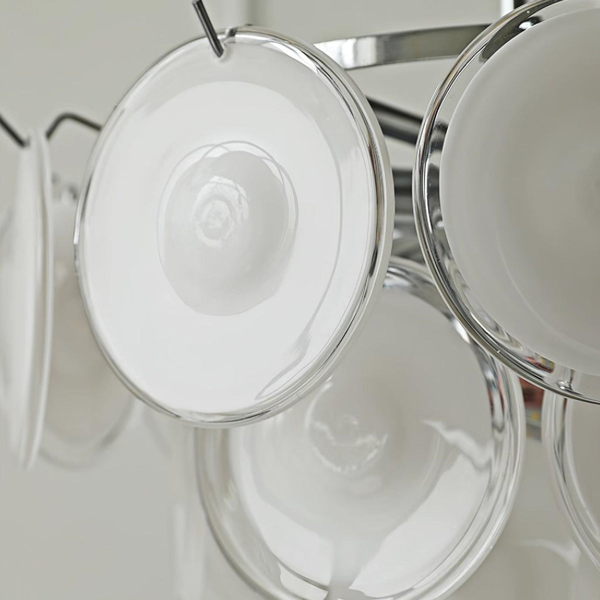 Lumirae Chandelier Cascading Frosted Glass Discs