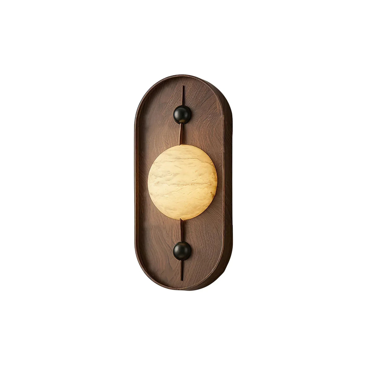 Conigos Alabaster Wall Lamp Walnut Color