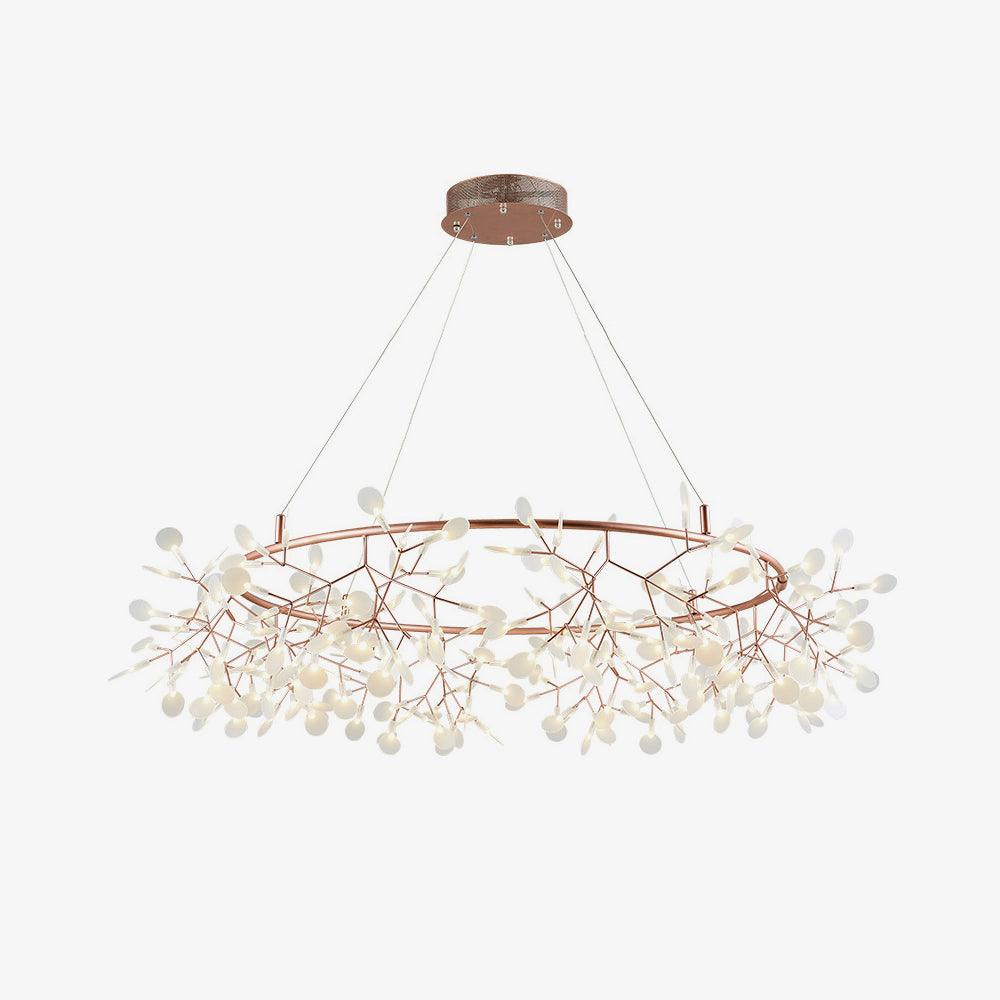 Siremud Unique Round Sputnik Art Deco Firefly Chandelier, Living Room/ Bedroom