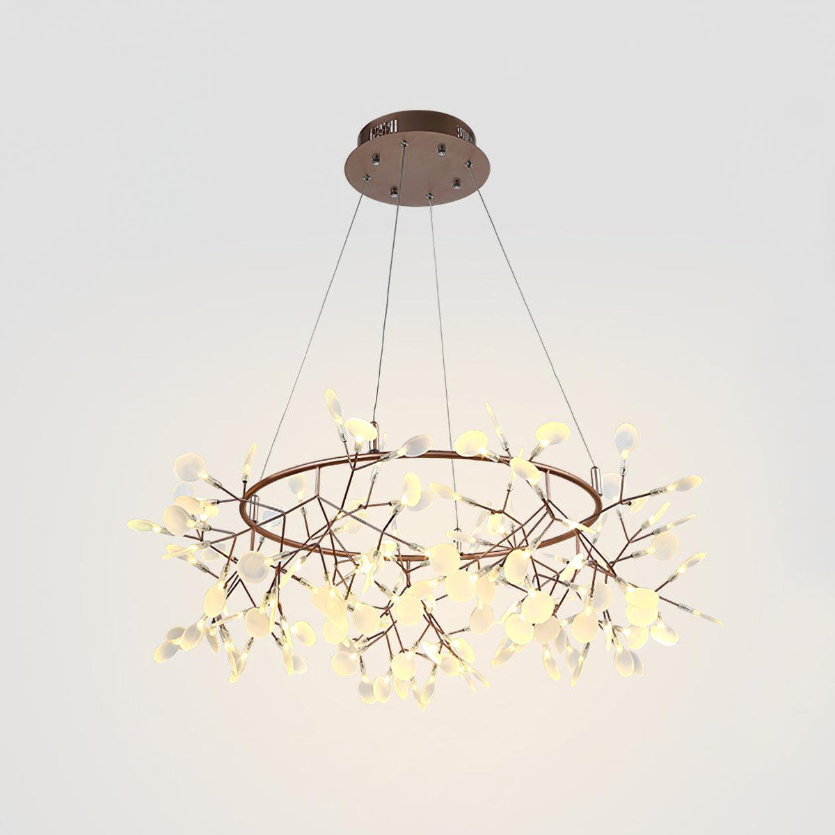 Siremud Unique Round Sputnik Art Deco Firefly Chandelier, Living Room/ Bedroom