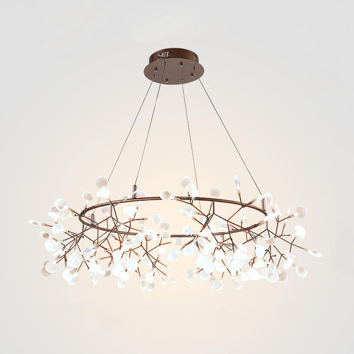 Siremud Unique Round Sputnik Art Deco Firefly Chandelier, Living Room/ Bedroom