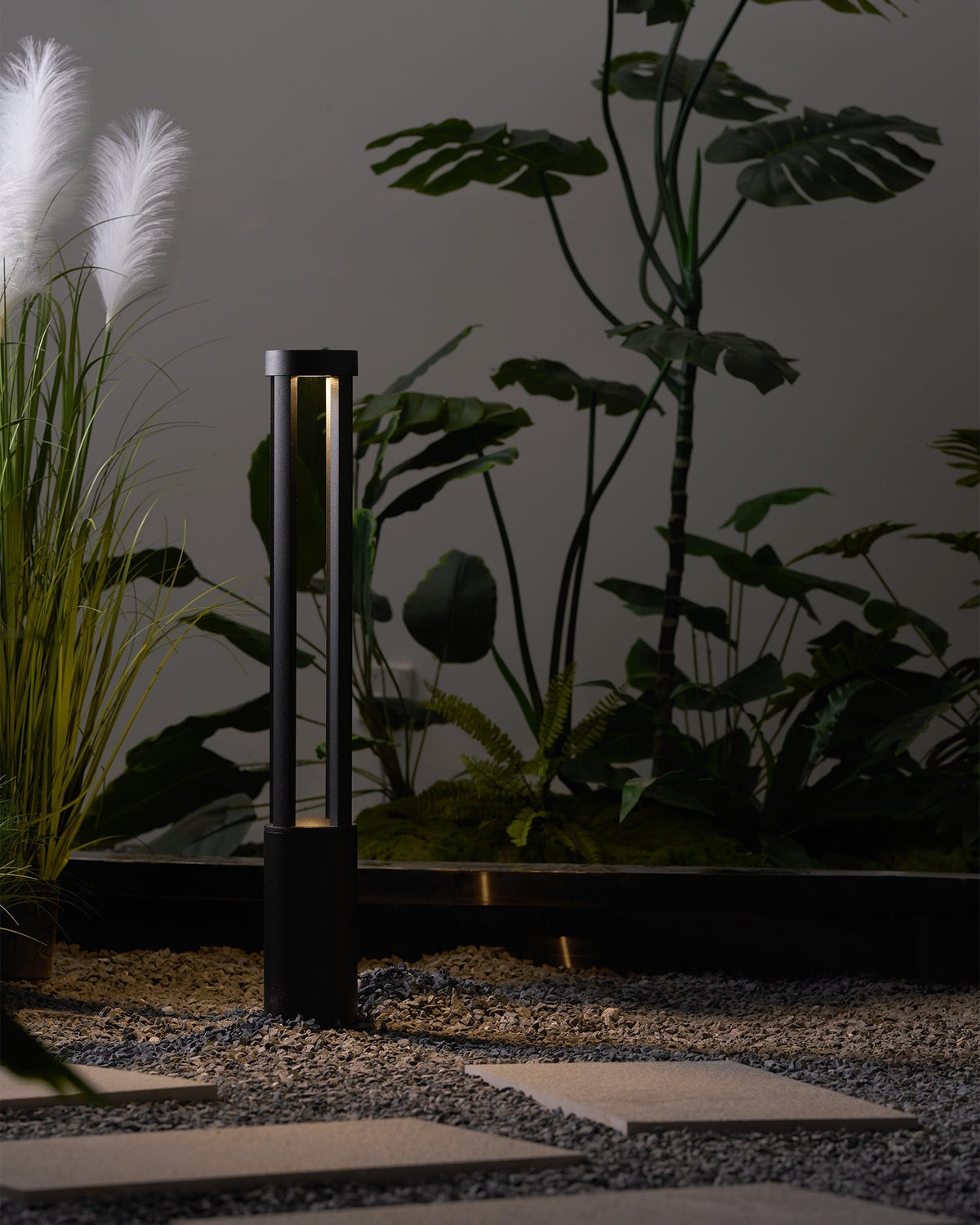 Orelinella Outdoor Light Black Cylindrical Garden