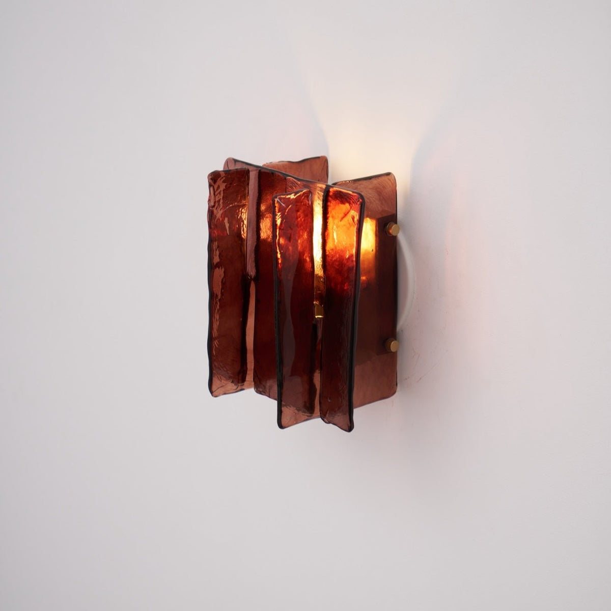 Celuaine Wall Light Brass Glass Clear
