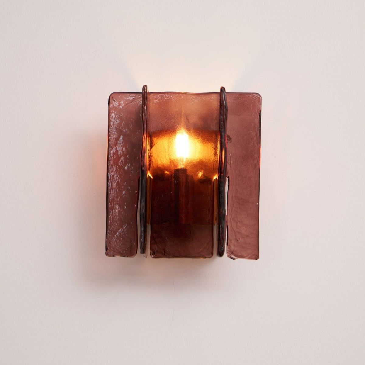 Celuaine Wall Light Brass Glass Clear